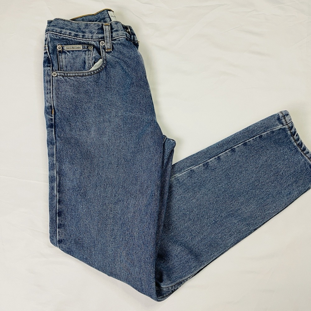 Vintage Calvin Klein Jeans 90s Y2K High Rise Mom Jeans Womens 28x29 Denim